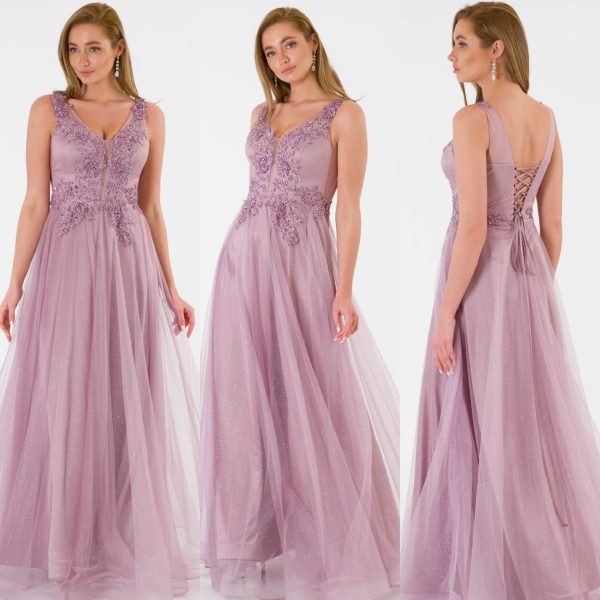 Robe de soirée longue en tulle très élégante - immagine 3